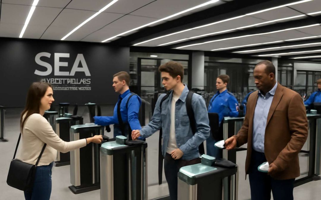 security gates at seatac
