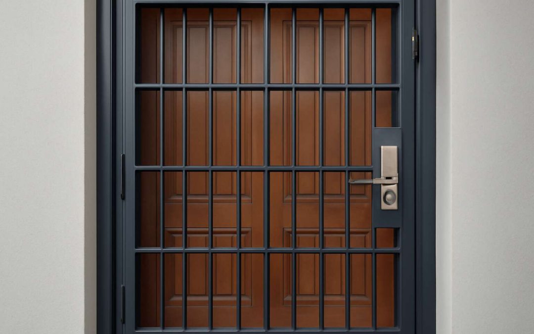 security door for double doors