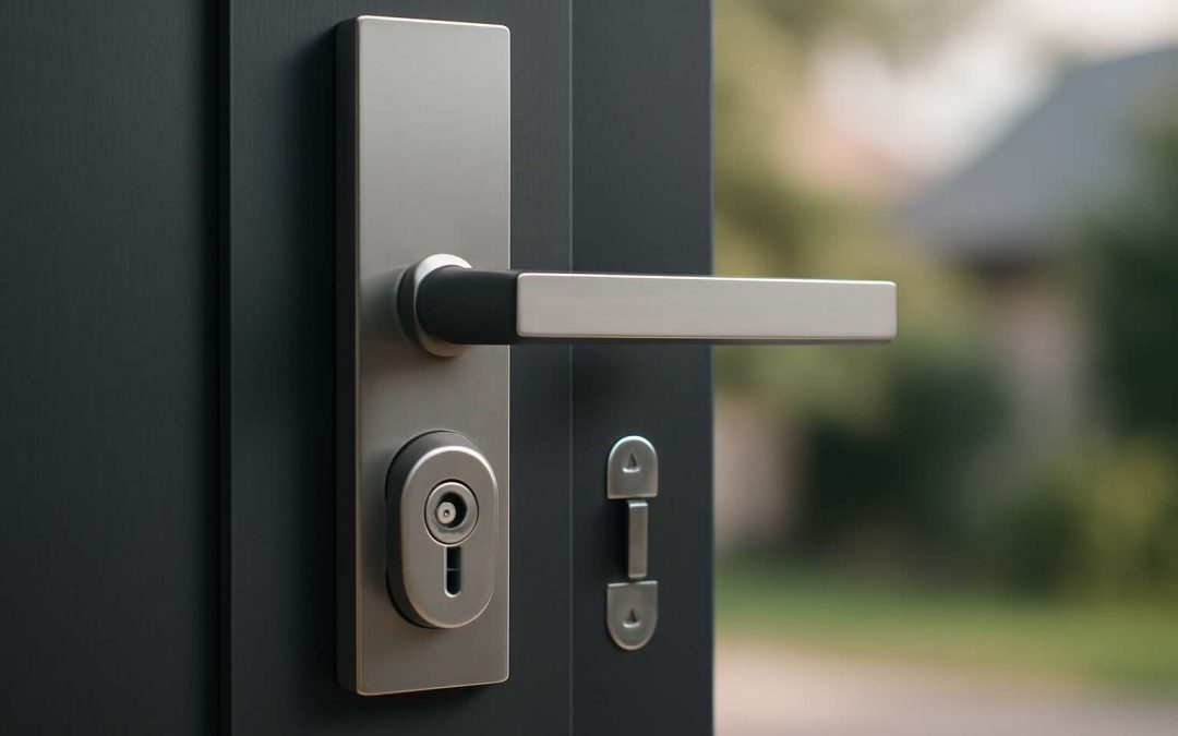 security door handle set