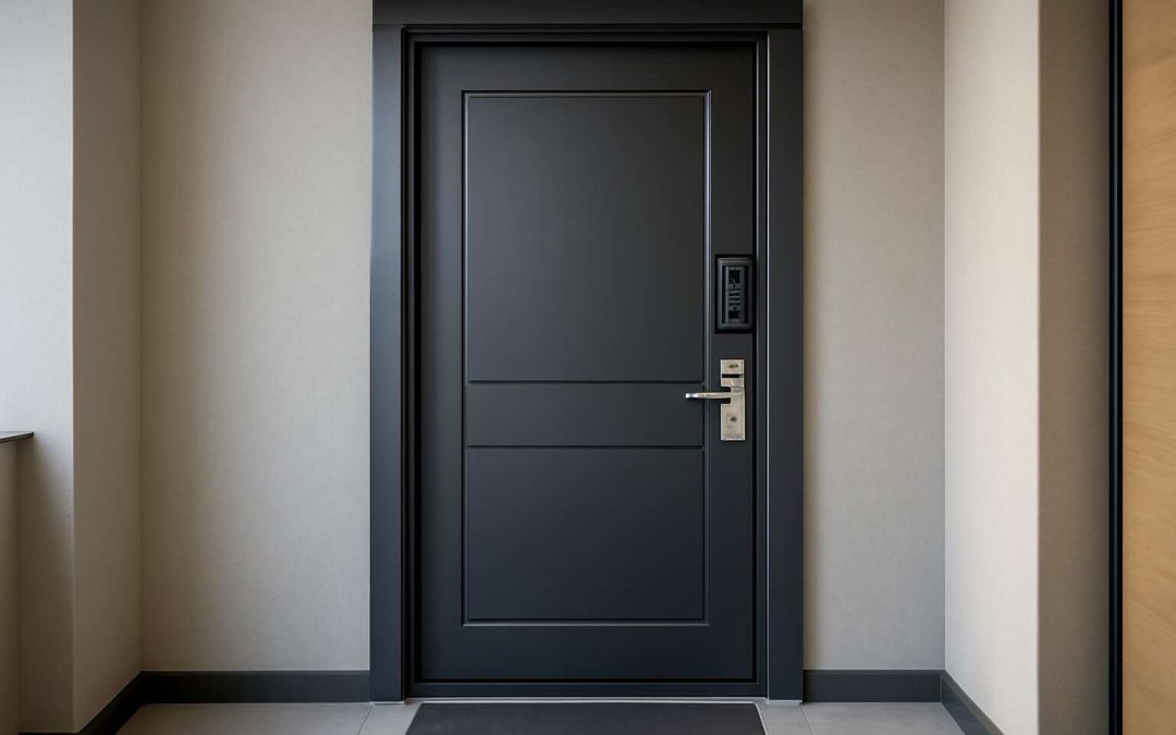 security door with frame
